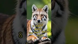 8Hybrid Animals You Won't Believe Exist!#AnimalHybrids #Liger #Zonkey #Beefalo #Wholphin #GrolarBear