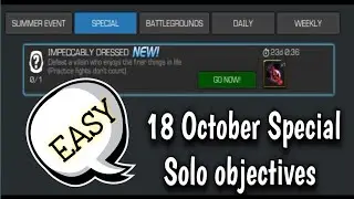 18th October mcoc special solo objective //Side Quest