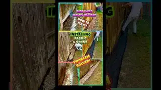 How to correct & eliminate ￼ standing water by redirecting & installing stones #diy #new #drainage￼￼