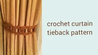 CROCHET: how to crochet an easy curtain tieback pattern with interlinked circles !beginners tutorial