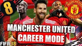 INFORM LIONEL MESSI HAT-TRICK!!! FIFA 18 MANCHESTER UNITED CAREER MODE #8