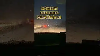 Mećava na autoputu A1 kod Smedereva | 07.01.2026. Polako i čuvajte se
