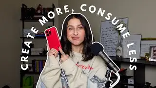 overconsumption is ruining your creativity | create more, consume less