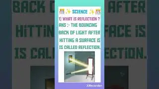 What is reflection ? science's question #shorts #study #education