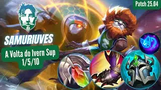 A VOLTA DO IVERN SUP - MONO IVERN GAMEPLAY (PATCH 25.08) 🌳 #ivern #lol #ranqued