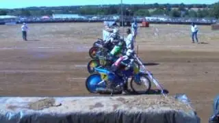 Grass Track and crash at St Christine 2009