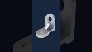 bracket cbp&ndash;19012024🚽 3D CAD practice in Autodesk Inventor #3d #cad #3dmodel