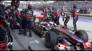 Jenson Button in Wrong Pitbox - 2011 China GP