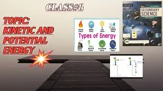 Energy⚡. Kinetic and potential energy concepts #energy ApS class 6#science