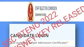 ssc stenographer answer key 2022 released