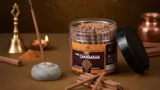 Best Chandan Dhoop for Puja & Meditation | Pure Sandalwood Incense, The Fragrance of Purity & Peace