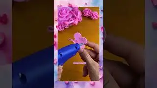 DIY Rose Flower 🩷🌹| Easy handmade craft ideas 😍✨ #shorts #easy #crafts #diy #easycraft