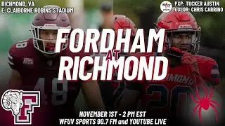 Fordham Football vs Richmond | 90.7 FM WFUV Sports