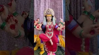 Solapur Maha Durga Devi idol at Himayatnagar 2025 #viralshort #trending #durgapuja #navratri