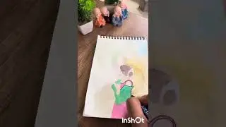 Modern folk art illustration🌻❤️