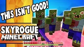 THE DUMBER ZOMBIE PARTY (Minecraft: SkyRogue)(6)