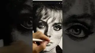 Drawing a woman face 👇🏼