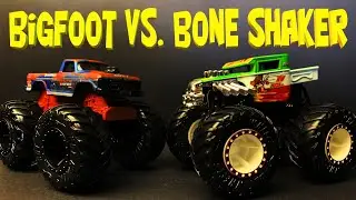 Бигфут против Костетряса &mdash; Монстр-траки Hot Wheels