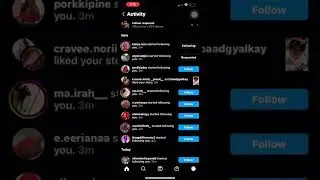 Instagram error when following