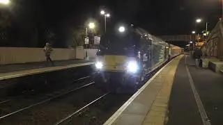(HD) Class 68's on the Fife Circle loco hauled trains - 2/11/16