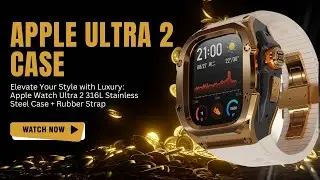ViedeFit - Apple Ultra 2 case | Stainless Steel Case + Rubber Band