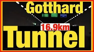 DRIVEWAY TO GOTTHARD TUNNEL16.9km SWITZERLAND-ITALY (Travel Vlog) Mamina In Germany