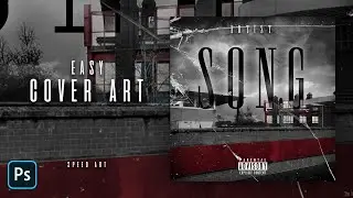 EASY Cover Art Design | Photoshop Tutorial | UK:US Drill Artist | On Tha Block | Speed Art