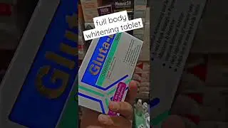 Gluta d whitening tablet full body whitening tablet#natural#skincare #viralvideo #whiteningcapsule