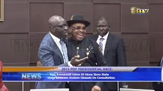 Gov. Emmanuel Udom Of Akwa Ibom State Visits Gov. Obaseki On Consultations Ahead Presidential Race