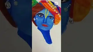 #Krishna🦚 #acrylicpainting #shorts