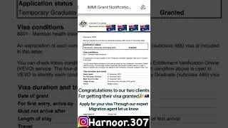 #2 Post study Work Visa Recently Granted AUSTRALIA 🇦🇺🎉🎉🎉🎉