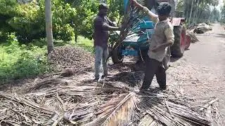 Coconut dry leaf cutting Chopper Machine
