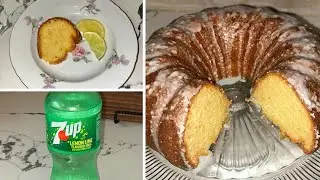 7UP Pound Cake - Semi-Homemade 7UP Pound Cake Recipe - Cake Mix Hacks - Updated Recipe 🍰🍋🍋&zwj;🟩