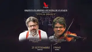 OFMG junto al violista Jean Philippe Bardon.