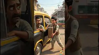 মহা কিপ্টে কানাই ও বেচারা টেক্সি ড্রাইভার! 🤣#cartoon #viral #ai #animation #trending #funny #shorts