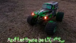 Losi LMT 2.0 Grave Digger and Let there be LIGHTS.....