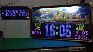 DEMO JAM ELTOP 2X4 P10RGB TAMPIL PETUGAS JUM'AT