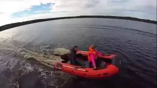 Лодка REEF Тритон 360 с надувным дном во всей красе