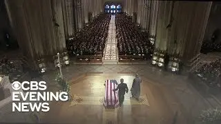 Nation bids farewell to George H.W. Bush with emotional state funeral