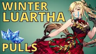 WOTV | Winter Luartha pull! | XMAS units galore!!! | War of the Visions FFBE