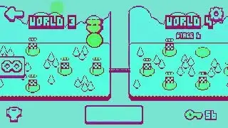 Um bonito e colorido jogo de plataformas de um dedo Yeah Bunny! )42( [Joguim. com]