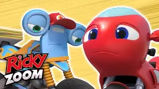 Ricky Needs HELP! ⚡️Amazing Friends ⚡️ Motorcycle Cartoon | Ricky Zoom