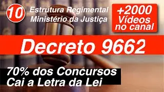 Decreto 9662   Art  35 a 39  Anexo   Estrutura Regimental Ministério da Justiça