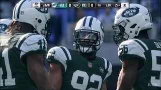 Madden NFL 18 - New York Jets vs Miami Dolphins - Gameplay (HD) [1080p60FPS]