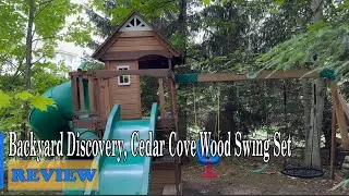 Backyard Discovery Cedar Cove Wood Swing Set Review - Amazing playset for kids of all ages!