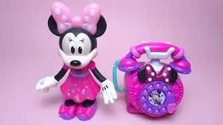 Disney Minnie Mouse Telephone Set Satisfying with Unboxing Toys Collection ASMR #871