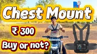 CHEST MOUNT | ₹300 BUY OR NOT ?? MOBILE HOLDER Apache Moto Vlog Camera setup #motovlog #bikerider