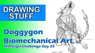 Puppy Dog | Draw In a Biomechanical Style | #HRGigerChallenge