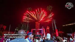 Fireworks Show during the Coca-Cola Christmas Caravan Launch 2025 in Nairobi 