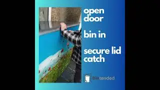 User-friendly and attractive wheelie bin storage- Demonstrating a Bintended bin store in use.